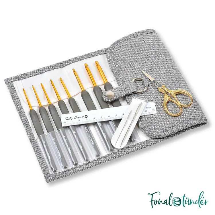 Tulip Etimo Gold - horgolótű készlet - 2-6mm - crochet hook set