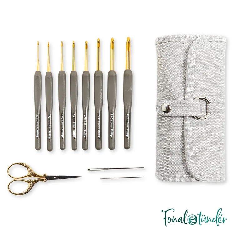 Tulip Etimo Gold - horgolótű készlet - 2-6mm - crochet hook set