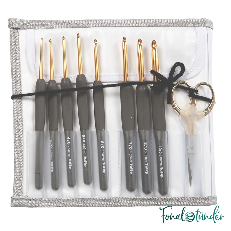 Tulip Etimo Gold - horgolótű készlet - 2-6mm - crochet hook set