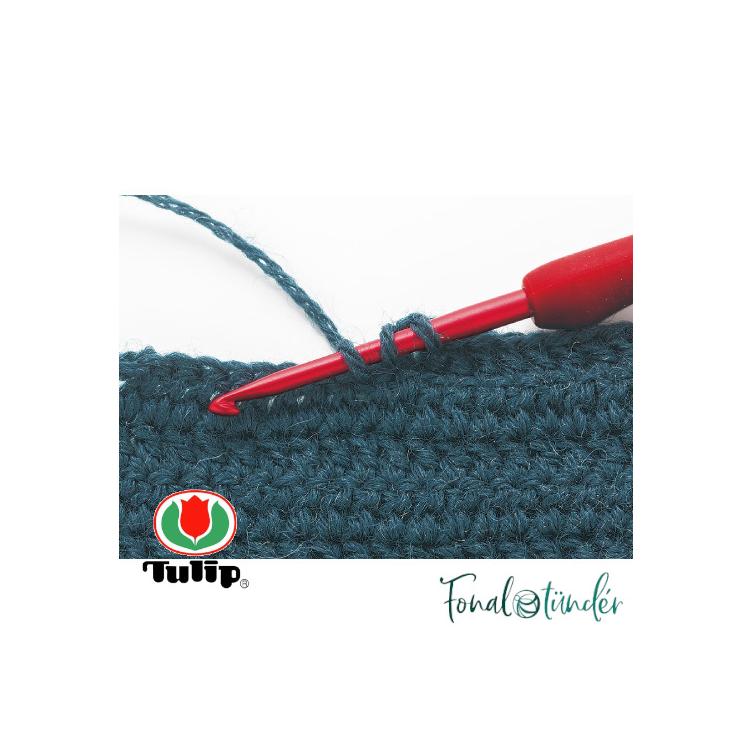 1PC Japan Tulip Brand Red Crochet Hook Aluminum Resin Knitting Needles  Original authentic Upscale Imported Dia