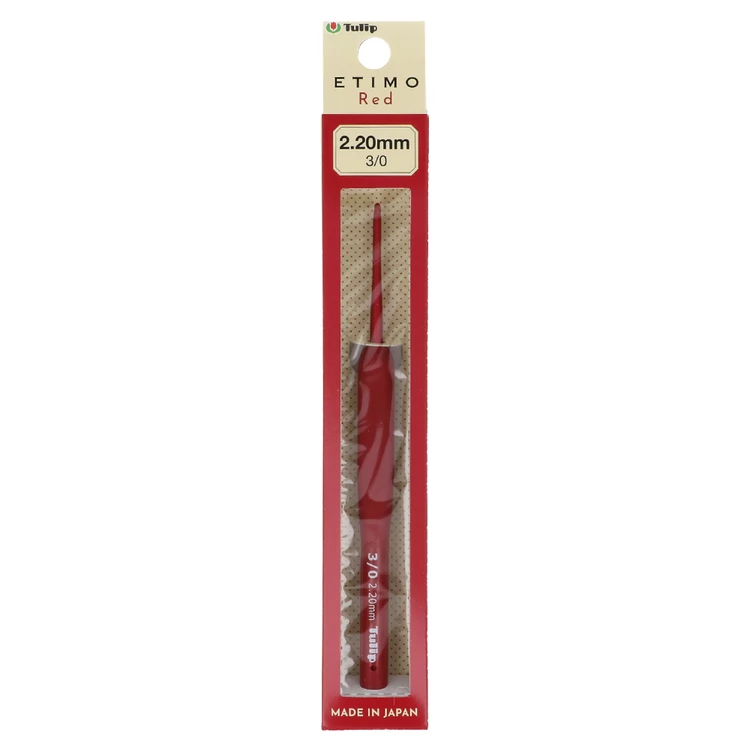 Tulip Etimo Red - crochet hook - japán horgolótű - 2.2 mm