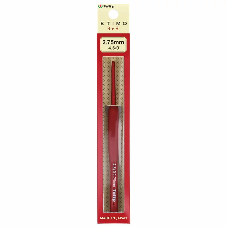 Tulip Etimo Red - crochet hook - japán horgolótű - 2.75 mm
