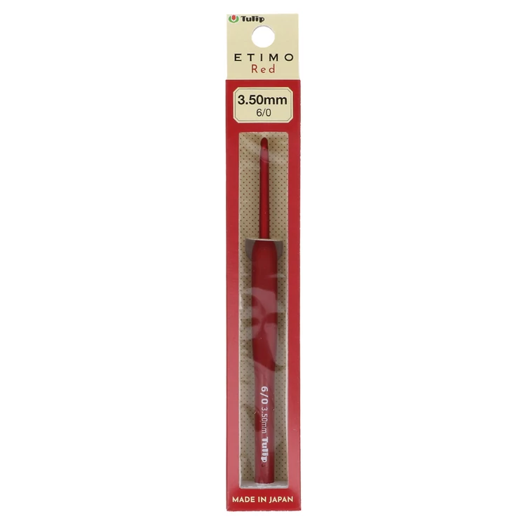 Tulip Etimo Red - crochet hook - japán horgolótű - 3.5 mm