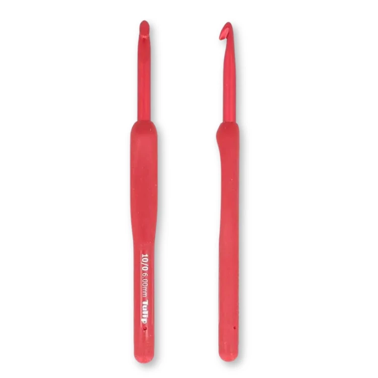 Tulip Etimo Red - crochet hook - japán horgolótű - 6 mm