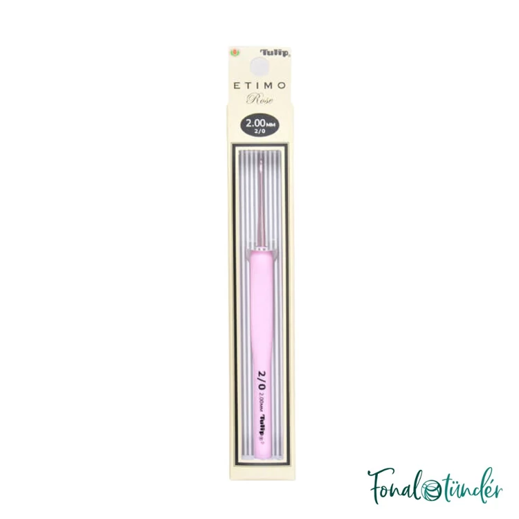 Tulip Etimo Rose - crochet hook - japán rózsaszín horgolótű - 2 mm