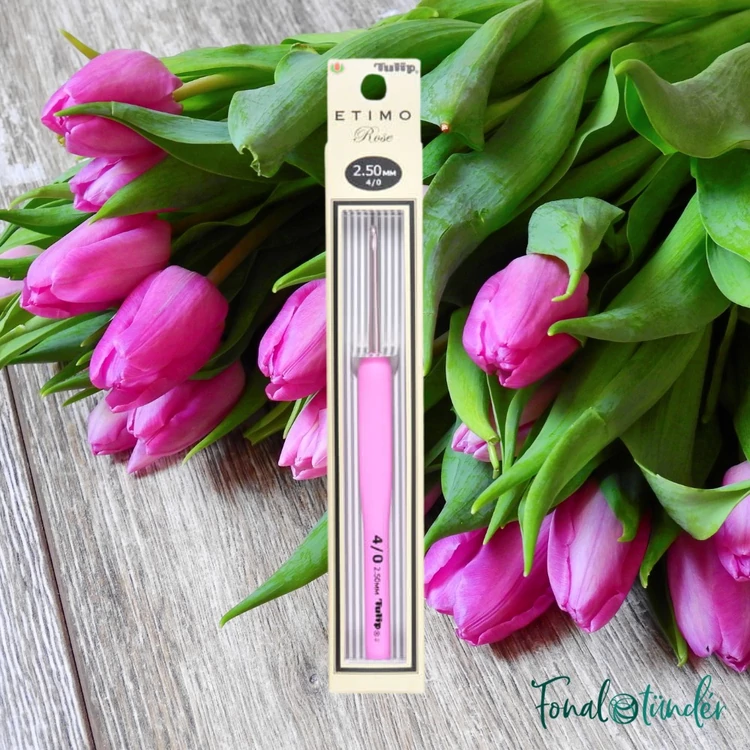 Tulip Etimo Rose - crochet hook - japán rózsaszín horgolótű - 2.5mm