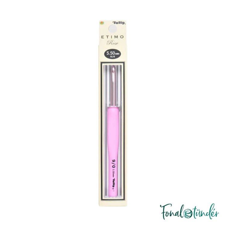 Tulip Etimo Rose - crochet hook - japán rózsaszín horgolótű - 5.5mm