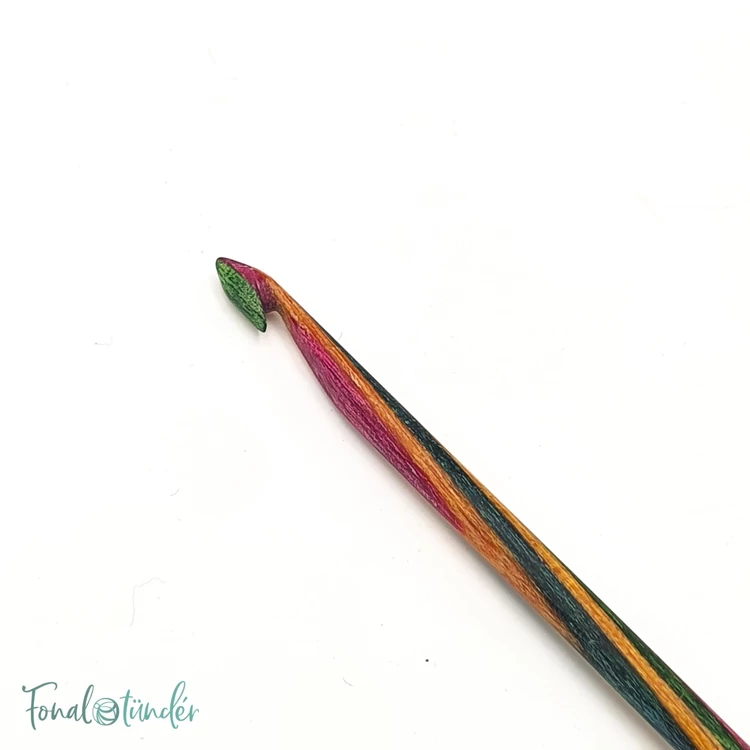 KnitPro Symfonie Tunisian hook - toldható nemesfa tuniszi horgolótű - 3mm - 03
