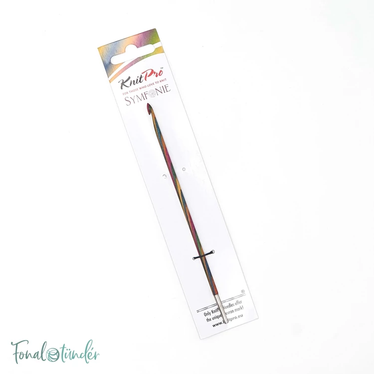 KnitPro Symfonie Tunisian hook - toldható nemesfa tuniszi horgolótű - 3.5mm - 03