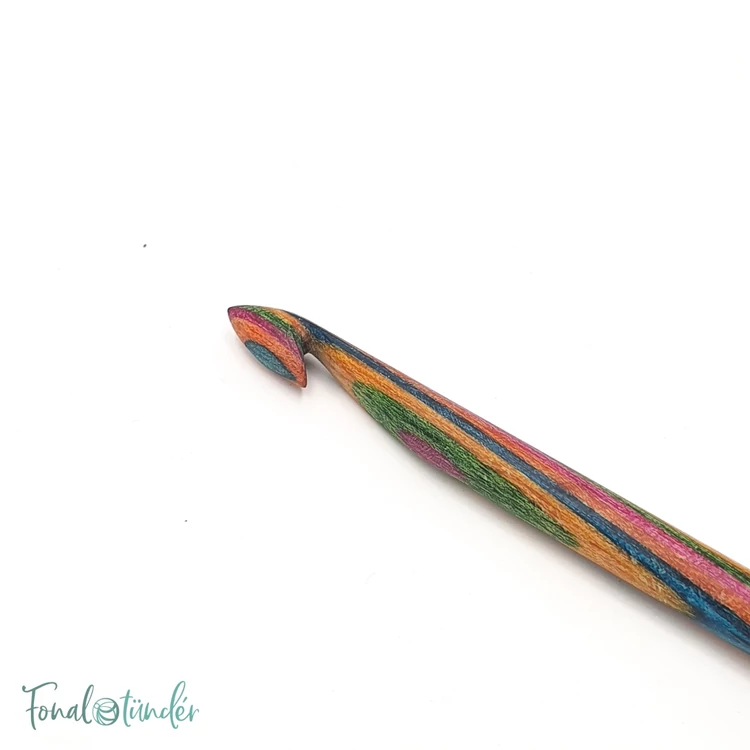 KnitPro Symfonie Tunisian hook - toldható nemesfa tuniszi horgolótű - 5.5mm - 02