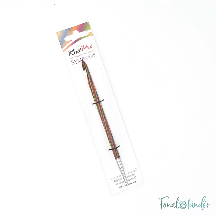 KnitPro Symfonie Tunisian hook - toldható nemesfa tuniszi horgolótű - 6mm - 02