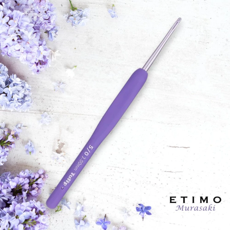 Tulip Etimo Murasaki - crochet hook - japán lila horgolótű - 3mm