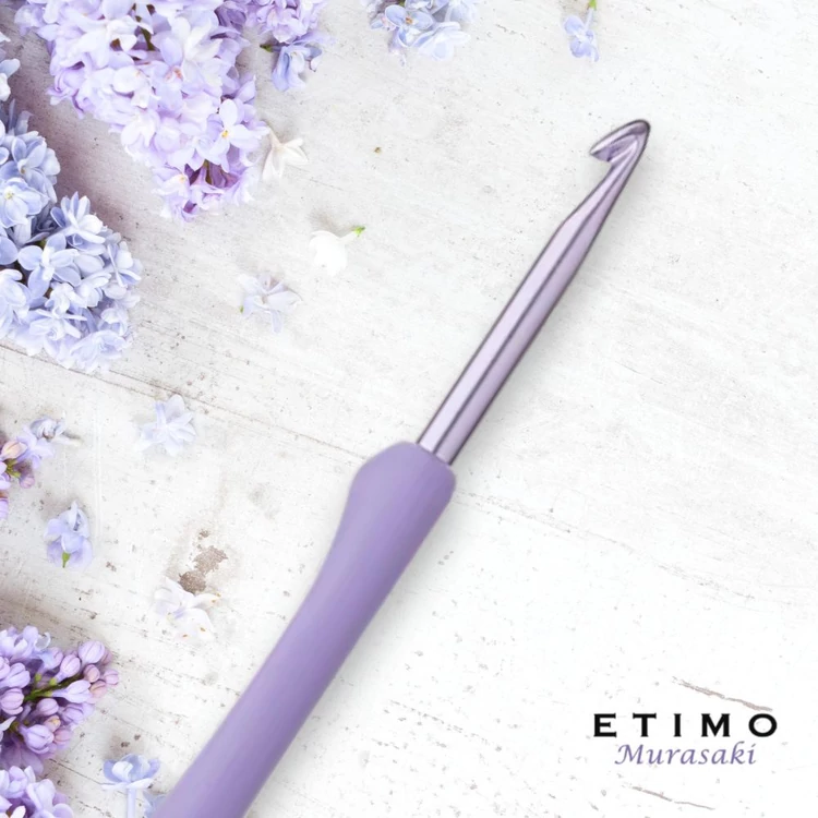 Tulip Etimo Murasaki - crochet hook - japán lila horgolótű - 5mm