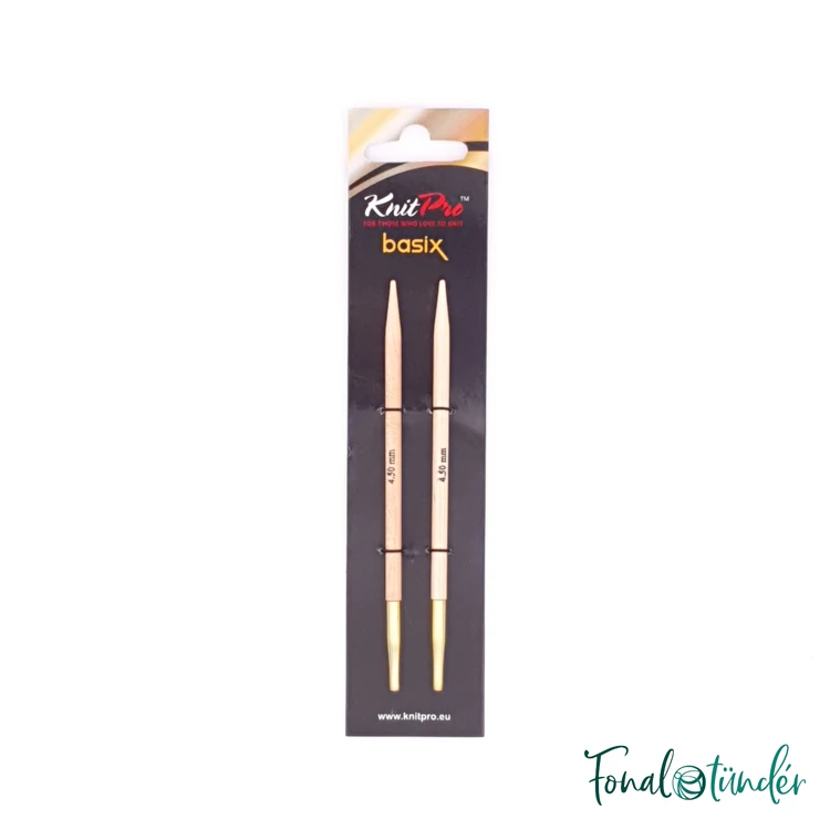 KnitPro Basix Birch - körkötőtű fej - knitting needle tip - 4.5mm