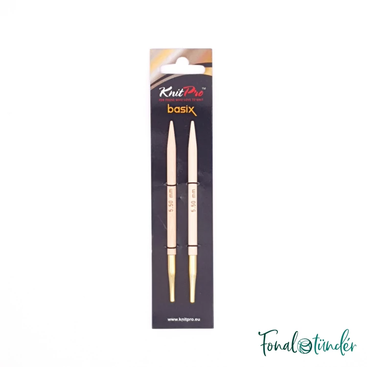 KnitPro Basix Birch - körkötőtű fej - knitting needle tip - 5.5mm
