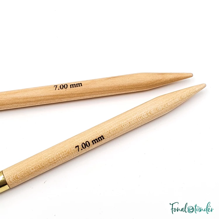 KnitPro Basix Birch - körkötőtű fej - knitting needle tip - 7mm
