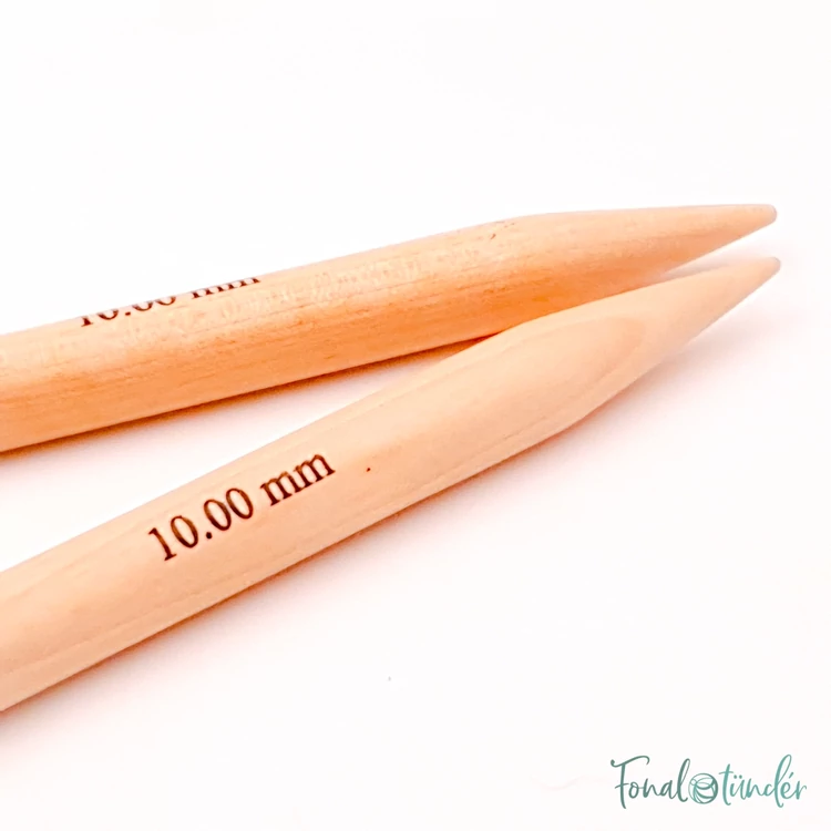 KnitPro Basix Birch - körkötőtű fej - knitting needle tip - 10mm - kep2