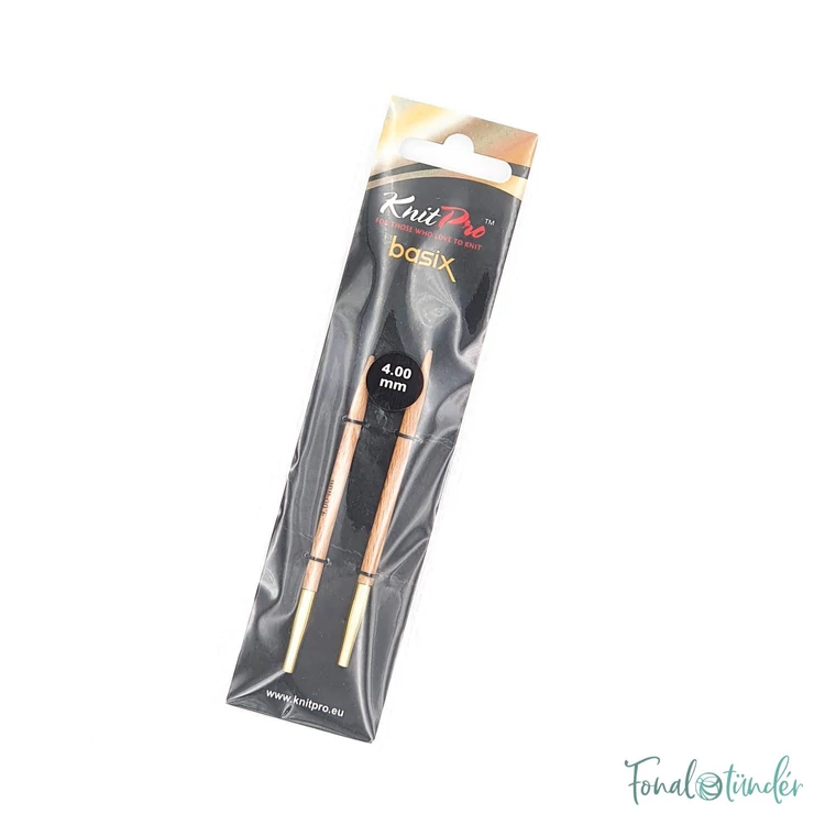 KnitPro Basix Birch - körkötőtű fej - knitting needle tip - 8.5cm - 4mm