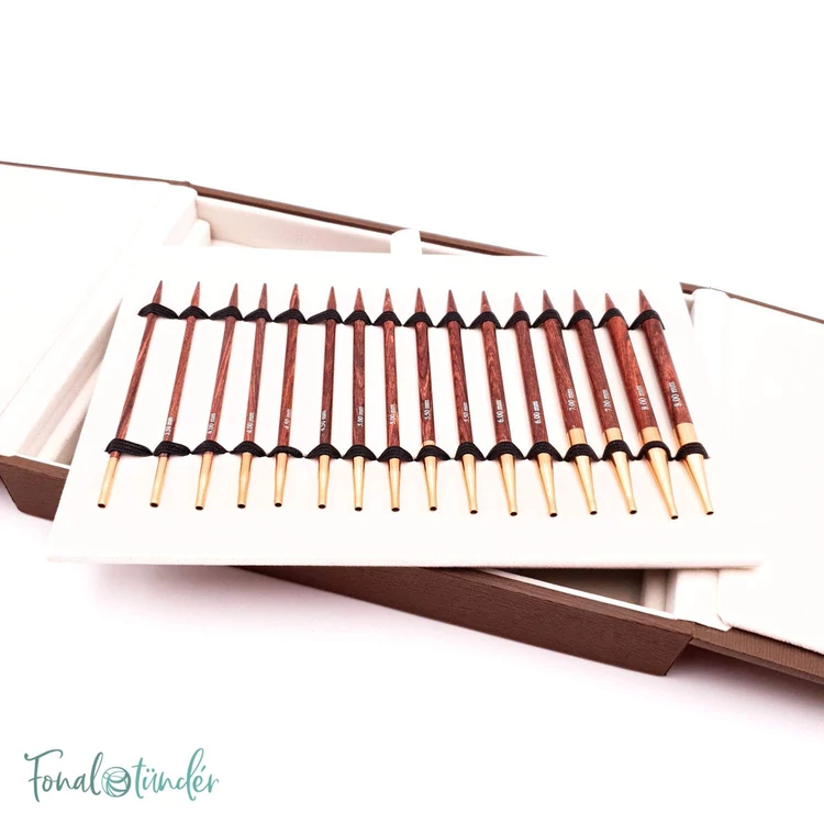 KnitPro Rose IC Delux - cserélehető végű körkötőtű szett- knitting needle set - 3.5-8mm