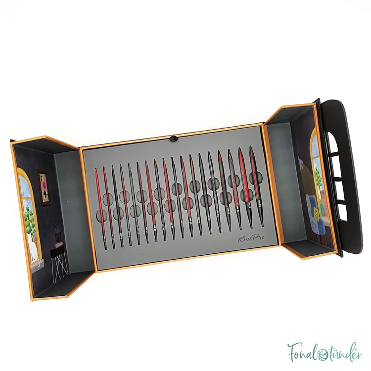 KnitPro Knit and Purr - cserélehető végű körkötőtű szett- knitting needle set - 3-8mm