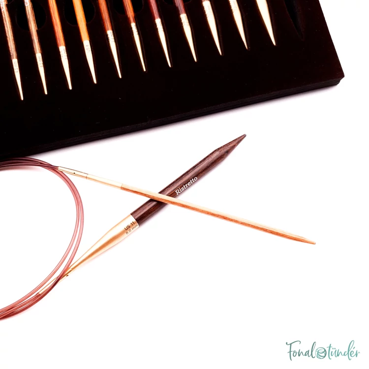 KnitPro Knit and Coffee - cserélehető végű körkötőtű szett- knitting needle set - 3-8mm
