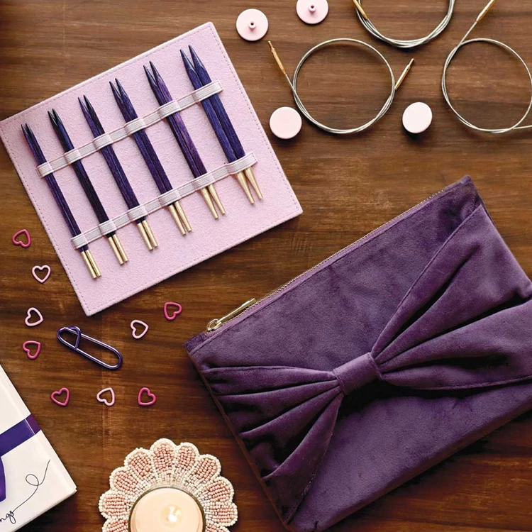 KnitPro J'Adore - exkluzív cserélehető végű körkötőtű szett- knitting needle set - 4-8mm