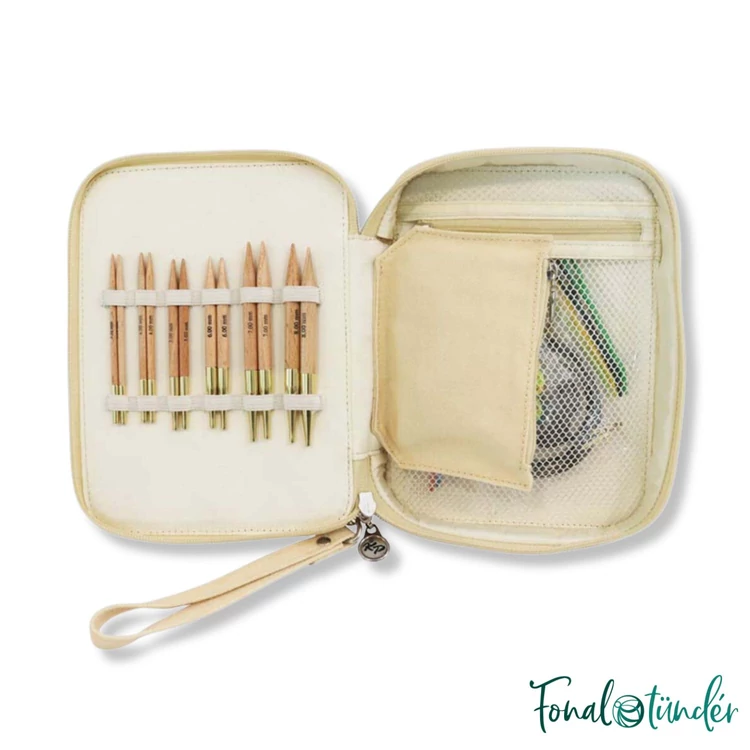 KnitPro Basix Beginner Set - interchangeable needle set - cserélehető végű körkötőtű szett -  3.5-8mm - 08