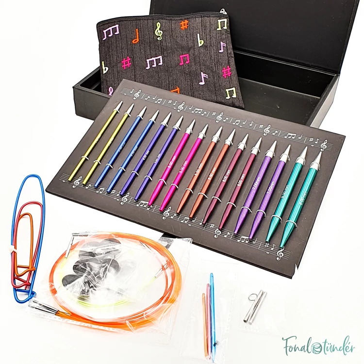 KnitPro Melodies of Life - cserélehető végű körkötőtű szett- knitting needle set - 3.5-8mm