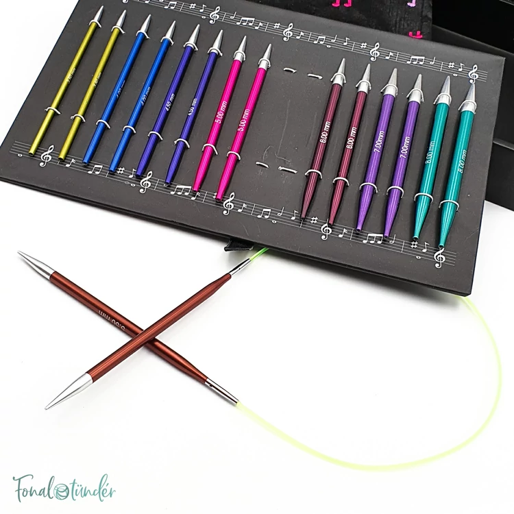 KnitPro Melodies of Life - cserélehető végű körkötőtű szett- knitting needle set - 3.5-8mm