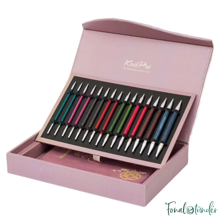 KnitPro - Royal IC Luxury set - Paris - exkluzív fa körkötőtű készlet - 8.kép
