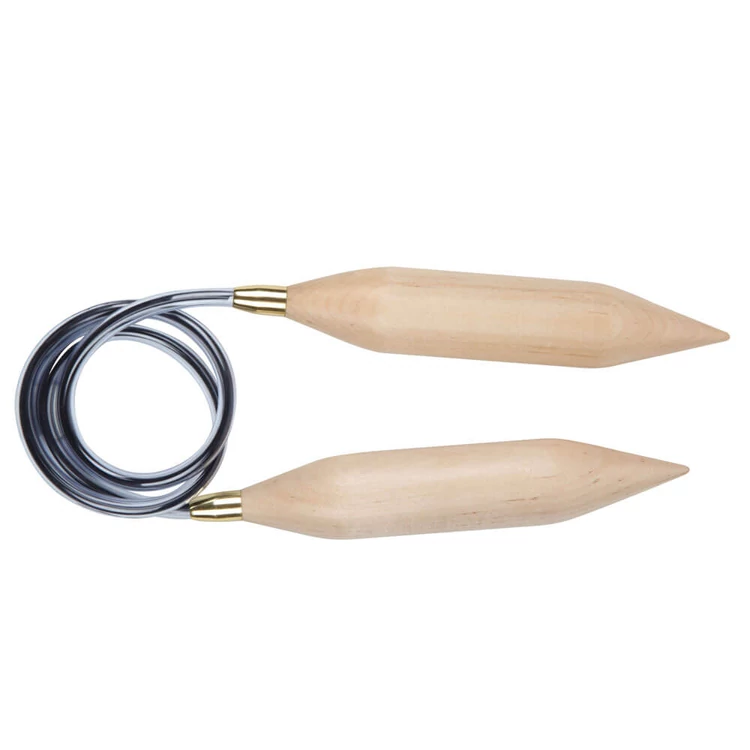 KnitPro Jumbo Birch - circular knitting needle - fix fa körkötőtű - 80cm - 25mm