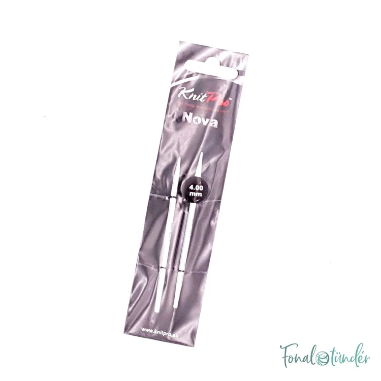 KnitPro Nova Metal - körkötőtű fej - knitting needle tip - 8.5cm - 4mm - kep3