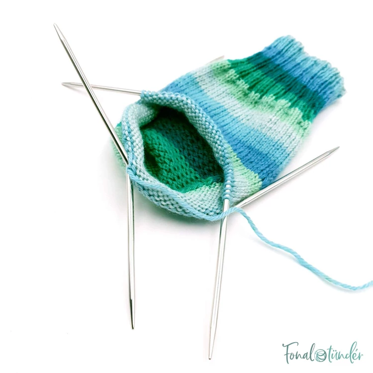 Addi CrasyTrio - flexible double pointed needle set - flexibilis zoknikötő tűkészlet - 21cm - 2mm -kep5