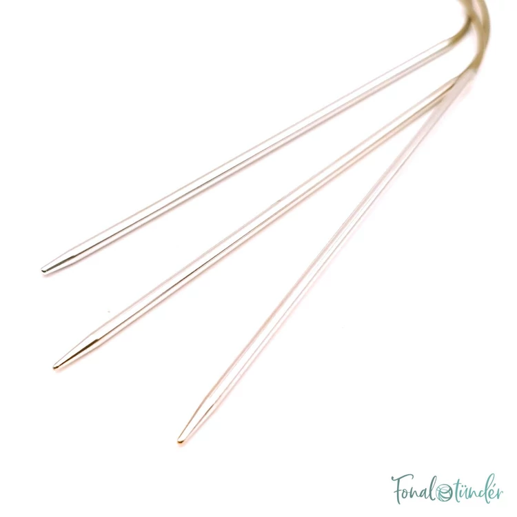 Addi CrasyTrio - flexible double pointed needle set - flexibilis zoknikötő tűkészlet - 21cm - 3mm - kep2