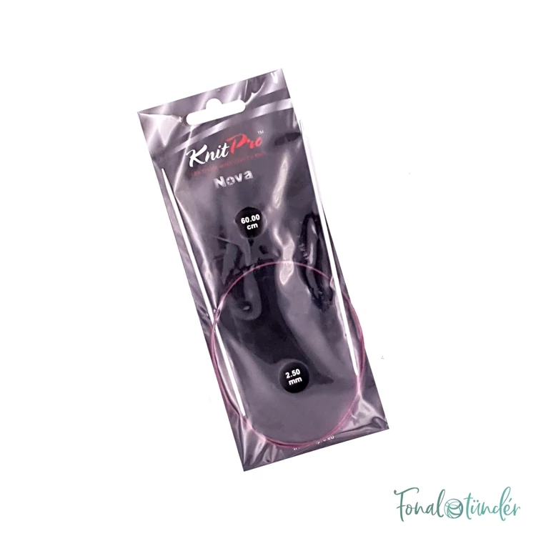 KnitPro Nova Metal - fix körkötőtű - fixed circular needle - 60cm - 2.5mm - kep3