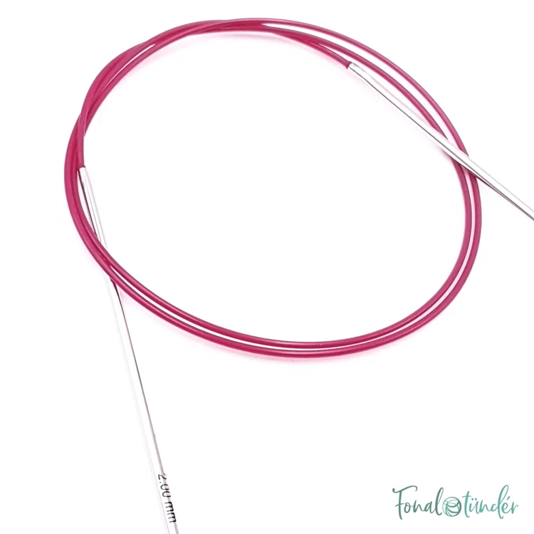 KnitPro Nova Metal - fix körkötőtű - fixed circular needle - 80cm - 2mm - kep2