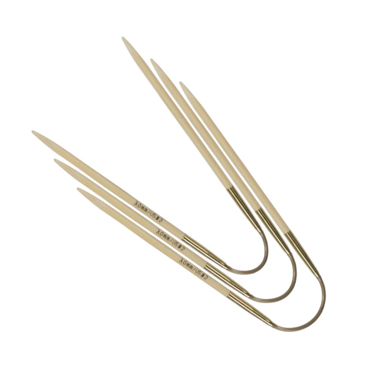 Addi CrasyTrio Bamboo - flexible double pointed needle set - kötőtűkészlet - 24cm - 4.5mm