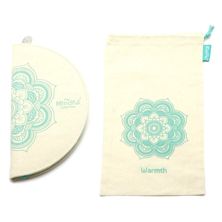 KnitPro MINDFUL TheWarmth Set - cserélhető rövid acél körkötőtű szett - short knitting needle set  04