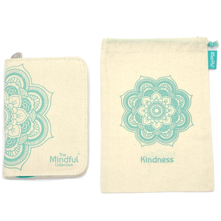 KnitPro MINDFUL The Kindness Set - cserélhető rövid acél körkötőtű szett - short knitting needle set - 3