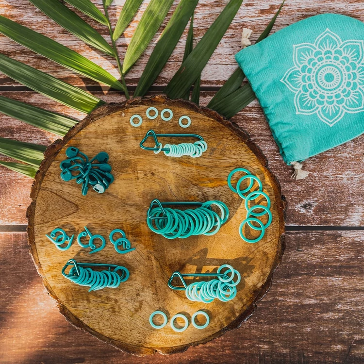 KnitPro MINDFUL Markers - 100db-os szemjelölő szett - stitch markers set 100pcs