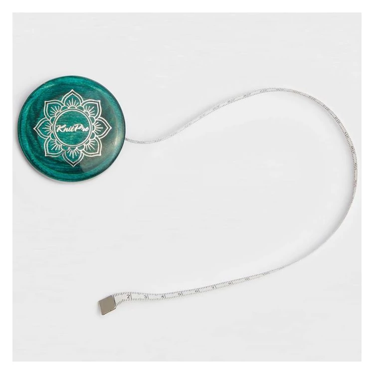 KnitPro MINDFUL Wood Tape Measure - mandalás fa mérőszallag - 150cm - 3