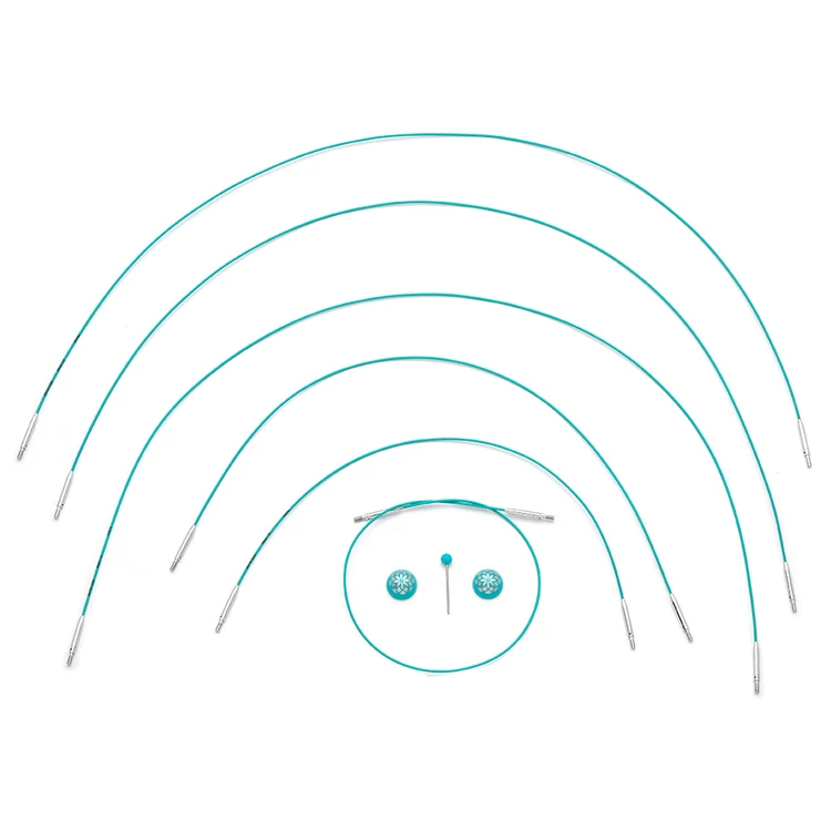 KnitPro MINDFUL swivel cable - csapágyas kábel kötéshez horgoláshoz - 20cm - 4