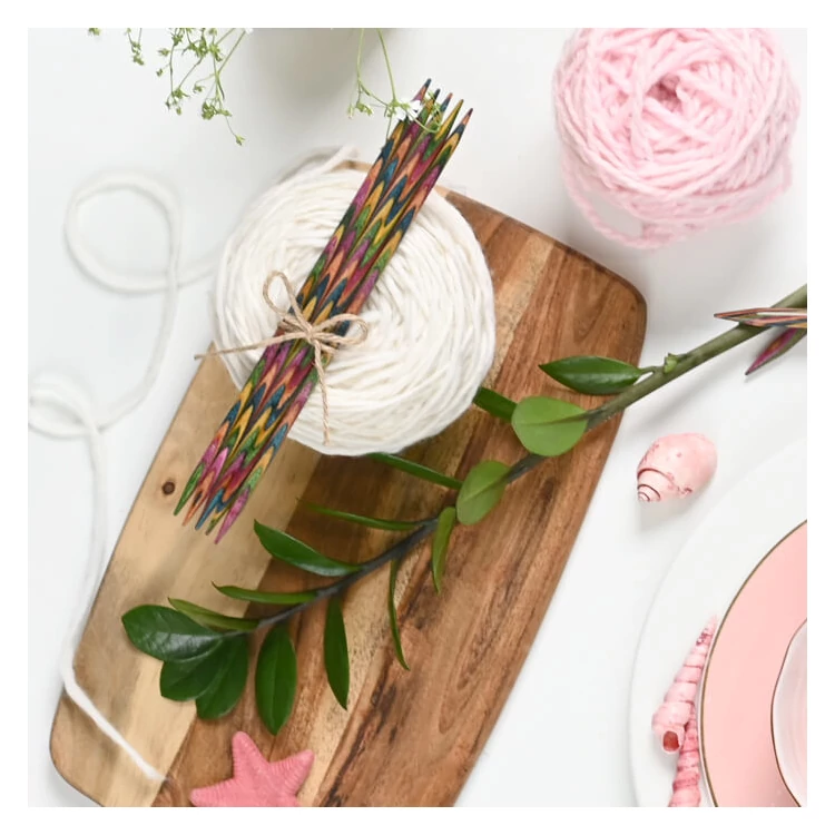 KnitPro Symfonie kétvégű nemesfa zoknikörkötőtű - double-pointed needles - 15cm - 3.5mm - 5