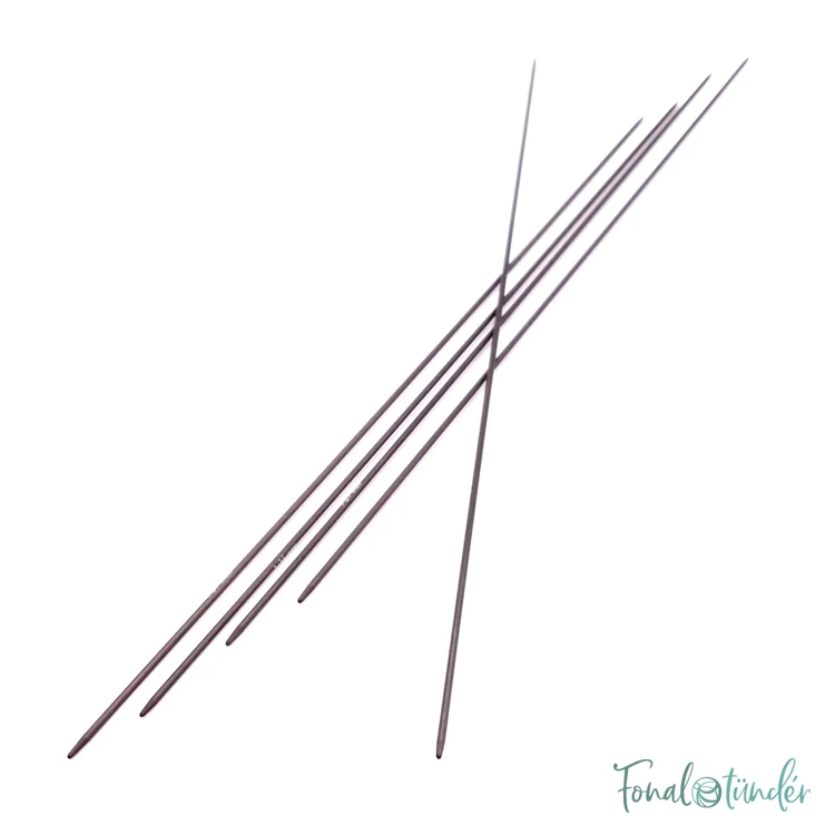 KnitPro Karbonz - karbonszálas zoknikötőtű - knitting needle - 20cm - 1.25mm - 2