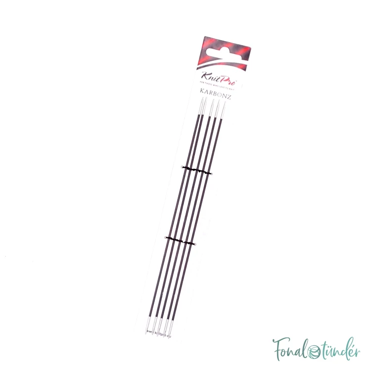 KnitPro Karbonz - karbonszálas zoknikötőtű - knitting needle - 20cm - 1.75mm - 3