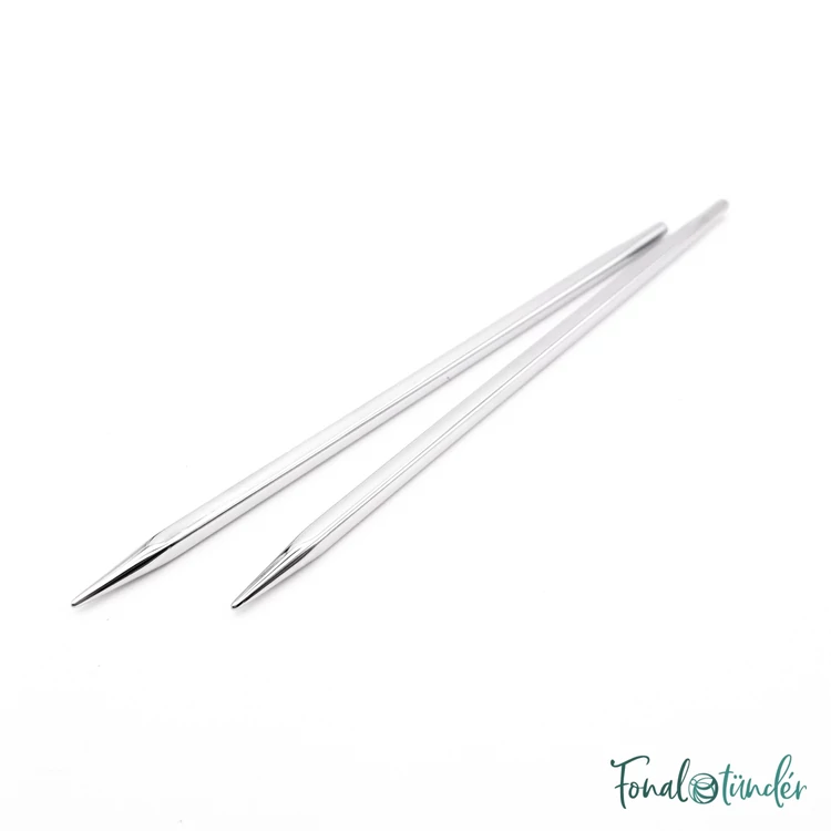 KnitPro Nova Cubics - szögletes fém körkötőtű fej - knitting needle tip - 4mm