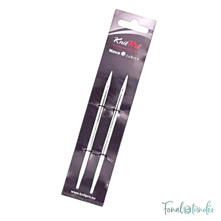 KnitPro Nova Cubics - szögletes fém körkötőtű fej - knitting needle tip - 5mm  - 3