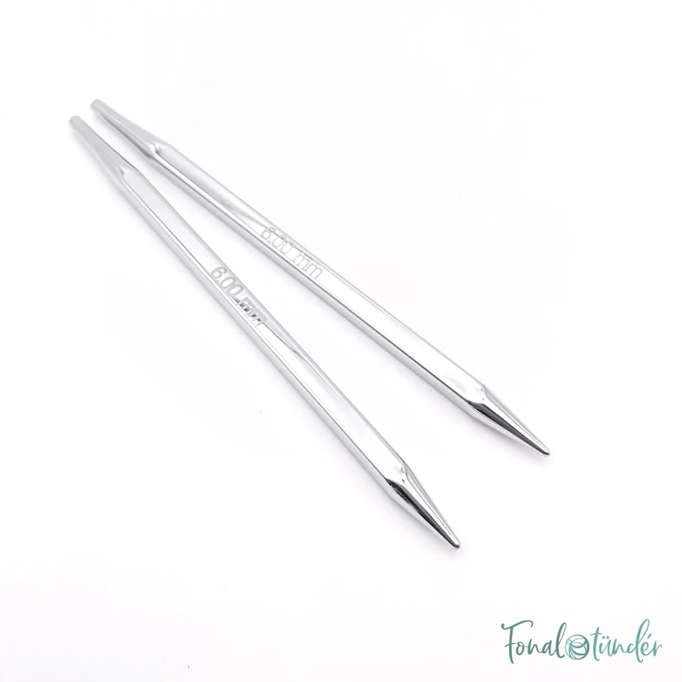 KnitPro Nova Cubics - szögletes fém körkötőtű fej - knitting needle tip - 6mm