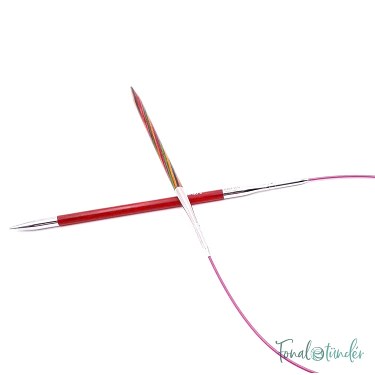 KnitPro steel swivel cable - csapágyas acél kábel kötéshez horgoláshoz - 20cm - 05