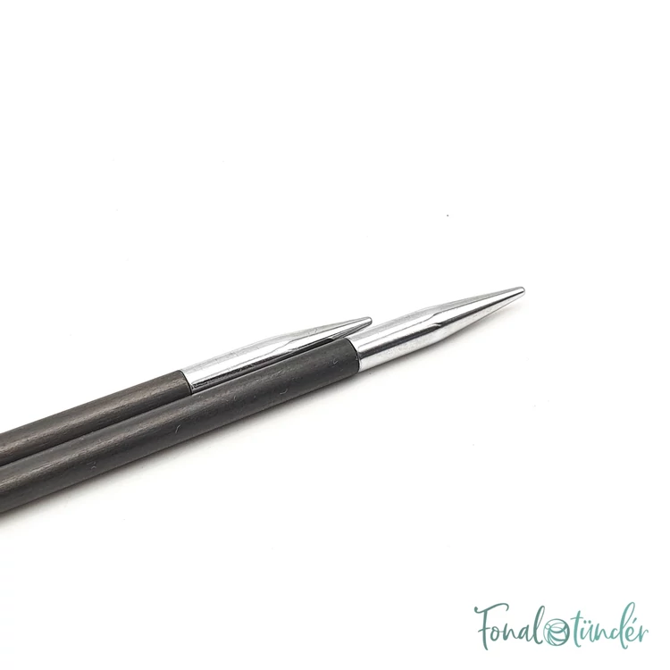 KnitPro Karbonz - egyenes kötőtű - single-pointed knitting needle - 25cm - 4mm - 01